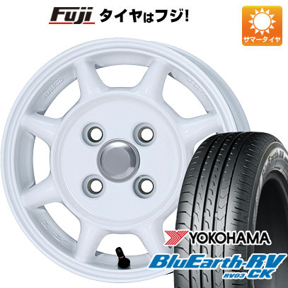 【パンク保証付き】【新品 軽自動車】N-BOX タント スペーシア 夏タイヤ ホイール4本セット 155/65R14 ヨコハマ ブルーアース RV-03CK ENKEI エンケイ SAM タフ 4.5J 14インチ(送料無料)|フジコーポレーション