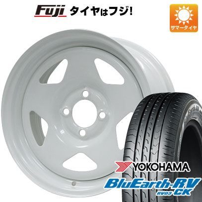【パンク保証付き】【新品国産車用4穴100】 夏タイヤ ホイール4本セット 175/65R15 ヨコハマ ブルーアース RV-03CK モリタ デイトナズ S/R 6J 15インチ(送料無料)