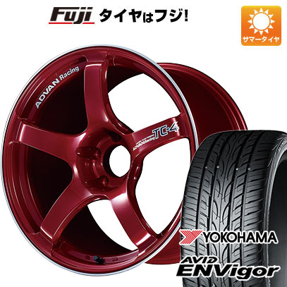 【新品国産車用5穴114.3】 夏タイヤ ホイール4本セット 225/45R18 ヨコハマ エイビッド エンビガーS321 ヨコハマ アドバンレーシング TC-4 8J 18インチ(送料無料)｜フジコーポレーション