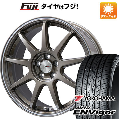 【新品国産車用5穴114.3】 夏タイヤ ホイール4本セット 225/55R18 ヨコハマ エイビッド エンビガーS321 レアマイスター LMスポーツ LM-QR ブロンズ/ラインポリッシュ 7.5J 18インチ(送料無料)｜フジコーポレーション