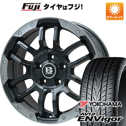 【新品国産車用5穴114.3】 夏タイヤ ホイール4本セット 235/55R18 ヨコハマ エイビッド エンビガーS321 ビッグウエイ B-LUGNAS FRD(マットブラック/ブラッククリアリム) 7.5J 18インチ(送料無料) 84,590円