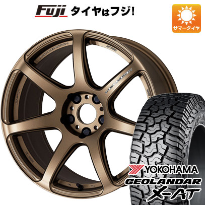 【新品 軽自動車】ハスラー デリカミニ(4WD) 夏タイヤ ホイール4本セット 165/60R15 ヨコハマ ジオランダー X-AT G016 RBL WORK ワーク エモーション T7R 5J 15インチ(送料無料)