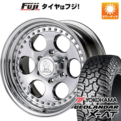 【新品国産車用6穴139.7】 夏タイヤ ホイール4本セット 265/75R16 ヨコハマ ジオランダー X-AT G016 RBL エルフォード ブラッドストック 3P 8J 16インチ(送料無料)|フジコーポレーション