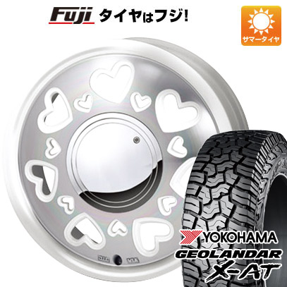 【新品 軽自動車】ハスラー 夏タイヤ ホイール4本セット 165/65R14 ヨコハマ ジオランダー X-AT G016 RBL モンツァ K.キューティ 14インチ(送料無料)|フジコーポレーション
