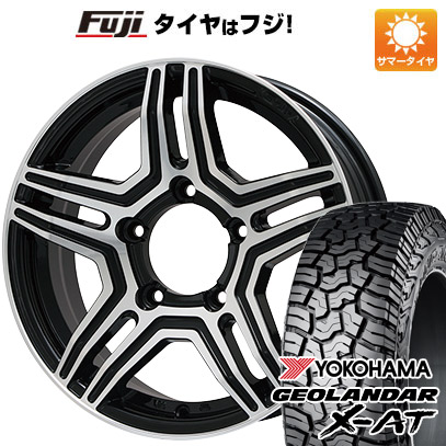【新品】ジムニー 夏タイヤ ホイール4本セット 195R16C 104/102Q ヨコハマ ジオランダー X-AT G016 OWL プレミックス グラバス-Jr(ブラックポリッシュ) 5.5J 16インチ(送料無料)|フジコーポレーション