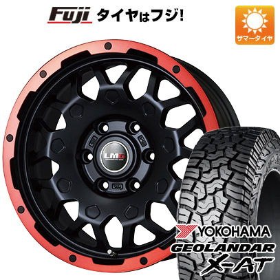 【新品国産車用6穴139.7】 夏タイヤ ホイール4本セット 275/70R17 ヨコハマ ジオランダー X-AT G016 RBL レアマイスター LMG MS-9W マットブラックレッドリム 7.5J 17インチ(送料無料)｜フジコーポレーション