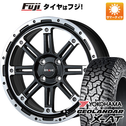 【新品 軽自動車】タフト ソリオ 夏タイヤ ホイール4本セット 165/65R15 ヨコハマ ジオランダー X-AT G016 RBL ブレスト バーンズテック ブレイブストリーム 5J 15インチ(送料無料)