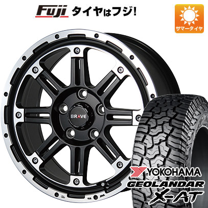 【新品】デリカD5 夏タイヤ ホイール4本セット 235/70R16 ヨコハマ ジオランダー X-AT G016 RBL ブレスト バーンズテック ブレイブストリーム 7J 16インチ(送料無料)