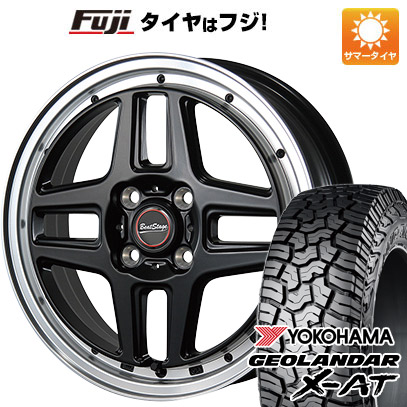 【新品 軽自動車】ハスラー デリカミニ(4WD) 夏タイヤ ホイール4本セット 165/60R15 ヨコハマ ジオランダー X-AT G016 RBL ブレスト ビートステージ WT-C 5J 15インチ(送料無料)