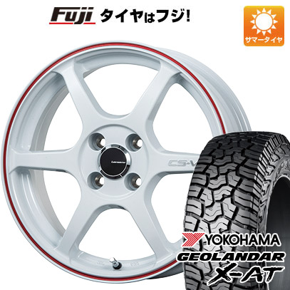 【新品 軽自動車】ハスラー 夏タイヤ ホイール4本セット 165/65R14 ヨコハマ ジオランダー X-AT G016 RBL レアマイスター CS-V6(ホワイト/レッドライン) 4.5J 14インチ(送料無料) 47,700円
