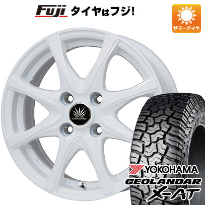 【新品 軽自動車】ハスラー 夏タイヤ ホイール4本セット 165/65R14 ヨコハマ ジオランダー X-AT G016 RBL プレミックス アマルフィV Jr(ホワイト) 4.5J 14インチ(送料無料)｜フジコーポレーション