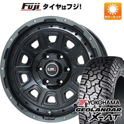 【新品国産車用6穴139.7】 夏タイヤ ホイール4本セット 275/70R17 ヨコハマ ジオランダー X-AT G016 RBL レアマイスター LMG DS-10 ブラック/ブラッククリアリム 7.5J 17インチ(送料無料)|フジコーポレーション