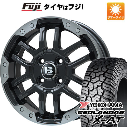 【新品】デリカD5 夏タイヤ ホイール4本セット 235/70R16 ヨコハマ ジオランダー X-AT G016 OWL ビッグウエイ B-LUGNAS FRD(マットブラック/ブラッククリアリム) 6.5J 16インチ(送料無料)