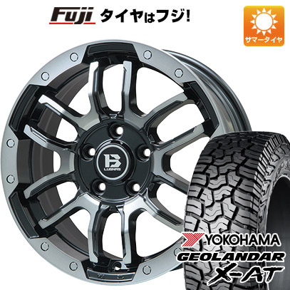 【新品】デリカD5 夏タイヤ ホイール4本セット 215/70R16 ヨコハマ ジオランダー X-AT G016 RBL ビッグウエイ B-LUGNAS FRD(ブラックポリッシュ/ブラッククリア) 6.5J 16インチ(送料無料)｜フジコーポレーション