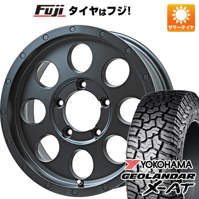 【新品】ジムニー 夏タイヤ ホイール4本セット 195R16C 104/102Q ヨコハマ ジオランダー X-AT G016 OWL レアマイスター LMG CS-8 マットブラック 5.5J 16インチ(送料無料)｜フジコーポレーション