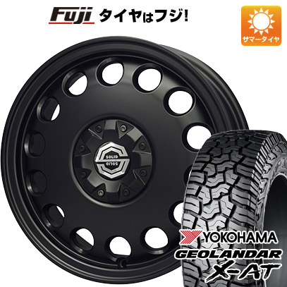 【新品 軽自動車】軽トラ 夏タイヤ ホイール4本セット 145R14 85/83Q ヨコハマ ジオランダー X-AT G016 RBL ソリッドレーシング Kメタル 4.5J 14インチ(送料無料) 58,140円