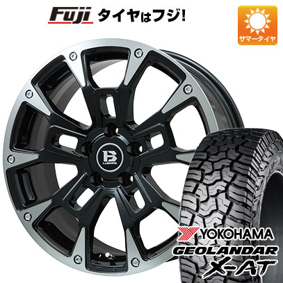 【新品】デリカD5 夏タイヤ ホイール4本セット 245/70R16 ヨコハマ ジオランダー X-AT G016 RBL ビッグウエイ B-LUGNAS BRD(ブラックポリッシュ/ブラッククリア) 6.5J 16インチ(送料無料)|フジコーポレーション