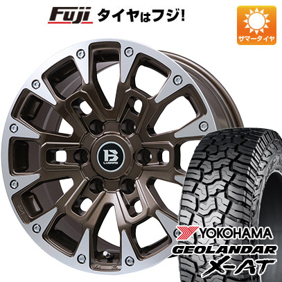 【新品】プラド/ハイラックス 夏タイヤ ホイール4本セット 265/65R17 120/117 Q ヨコハマ ジオランダー X-AT G016 RBL ビッグウエイ B-LUGNAS BRD(ブロンズポリッシュ) 8J 17インチ(送料無料)