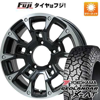 【新品】ジムニーシエラ/ジムニーノマド 夏タイヤ ホイール4本セット 215/70R16 ヨコハマ ジオランダー X-AT G016 RBL ビッグウエイ B-LUGNAS BRD(ブラックポリッシュ/ブラッククリア) 5.5J 16インチ(送料無料)|フジコーポレーション
