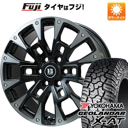 【新品】プラド 夏タイヤ ホイール4本セット 275/55R20 120/117 Q ヨコハマ ジオランダー X-AT G016 RBL ビッグウエイ B-LUGNAS BRD(ブラックポリッシュ/ブラッククリア) 8.5J 20インチ(送料無料)|フジコーポレーション