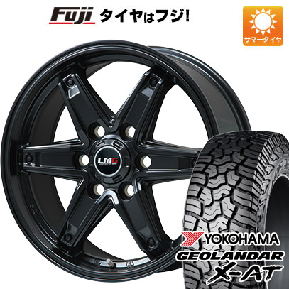 【新品国産車用6穴139.7】 夏タイヤ ホイール4本セット 275/70R17 ヨコハマ ジオランダー X-AT G016 RBL レアマイスター LMG エトナ(マットブラック) 17インチ(送料無料)