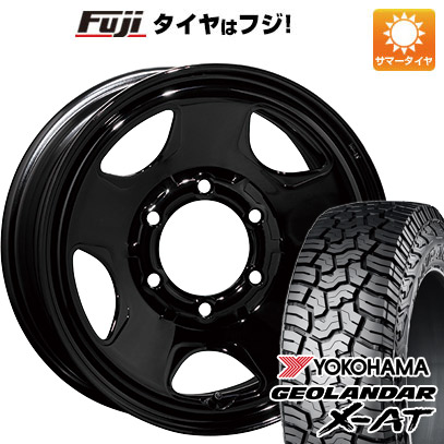 【新品】ハイエース200系 夏タイヤ ホイール4本セット 195/80R15 107/105N ヨコハマ ジオランダー X-AT G016 OWL トピー スチールホイル S54A 6J 15インチ(送料無料)