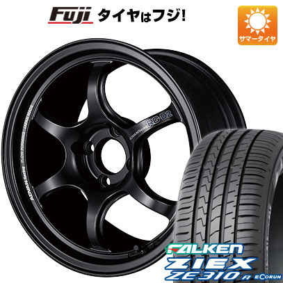 【新品国産車用4穴100】 夏タイヤ ホイール4本セット 185/55R15 ファルケン ジークス ZE310R エコラン(限定) ヨコハマ アドバンレーシング RG-D2 6J 15インチ(送料無料)｜フジコーポレーション
