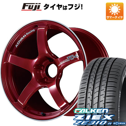 【新品国産車用4穴100】 夏タイヤ ホイール4本セット 175/65R15 ファルケン ジークス ZE310R エコラン(限定) ヨコハマ アドバンレーシング TC-4 6J 15インチ(送料無料)