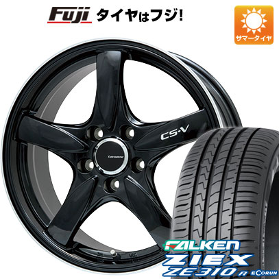 【新品国産車用5穴114.3】 夏タイヤ ホイール4本セット 225/45R18 ファルケン ジークス ZE310R エコラン(限定) レアマイスター CS-V(グロスブラック/リムポリッシュ) 7.5J 18インチ(送料無料)
