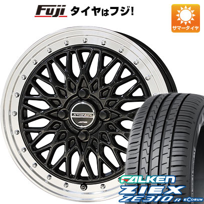 【新品国産車用4穴100】 夏タイヤ ホイール4本セット 185/60R15 ファルケン ジークス ZE310R エコラン(限定) 共豊 シュタイナー FTX 5.5J 15インチ(送料無料)