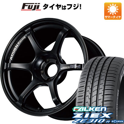 【新品国産車用5穴114.3】 夏タイヤ ホイール4本セット 225/40R18 ファルケン ジークス ZE310R エコラン(限定) ヨコハマ アドバンレーシング RG-4 8.5J 18インチ(送料無料)