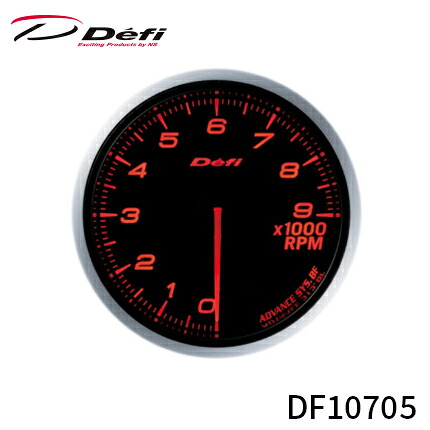 Defi アドバンス BFメーター 60φ タコメーター 0RPM～9000RPM アンバーレッド DF10705