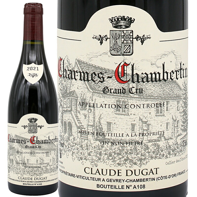 赤ワイン Claude Dugat クロード デュガ シャルム シャンベルタン グラン クリュ 2021 750ml 【正規輸入品】|フジコーポレーション