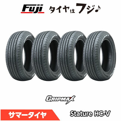 【4本セット 送料無料】 GRIPMAX グリップマックス スタチャー HC-V RWL ホワイトレター(限定) 195/80R15 107/105Q 夏タイヤ サマータイヤ 単品|フジコーポレーション