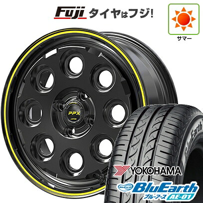 【新品】クロスビー/イグニス 夏タイヤ ホイール4本セット 175/60R16 ヨコハマ ブルーアース AE-01 共豊 PPX ミルエイト 6J 16インチ(送料無料)