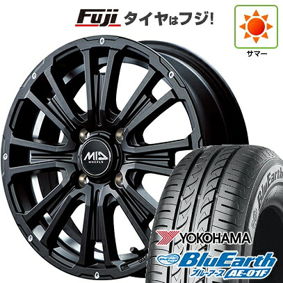 【新品 軽自動車】ソリオ ハスラー 夏タイヤ ホイール4本セット 165/70R14 ヨコハマ ブルーアース AE-01F MID WHEELS ガルシア SS リボルバーKC 4.5J 14インチ(送料無料)