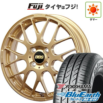 【新品国産車用4穴100】 夏タイヤ ホイール4本セット 175/65R15 ヨコハマ ブルーアース AE-01F BBS JAPAN RP 6J 15インチ(送料無料)