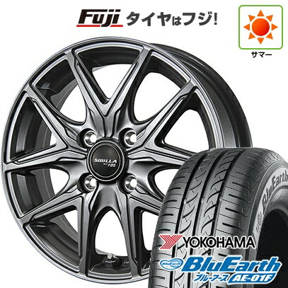 【新品国産車用4穴100】 夏タイヤ ホイール4本セット 185/70R14 ヨコハマ ブルーアース AE-01F トピー シビラ NEXT F05【限定】 5.5J 14インチ(送料無料)|フジコーポレーション