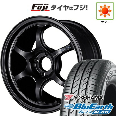 【新品国産車用4穴100】 夏タイヤ ホイール4本セット 185/55R16 ヨコハマ ブルーアース AE-01F ヨコハマ アドバンレーシング RG-D2 5.5J 16インチ(送料無料)