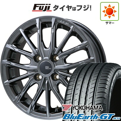 【新品】フィット 夏タイヤ ホイール4本セット 185/60R15 ヨコハマ ブルーアース GT AE51 ブランドルライン DF-10M ハイパーグレー 6J 15インチ(送料無料)｜フジコーポレーション