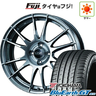 【新品国産車用4穴100】 夏タイヤ ホイール4本セット 195/55R16 ヨコハマ ブルーアース GT AE51 OZ ウルトラレッジェーラ 7J 16インチ(送料無料)