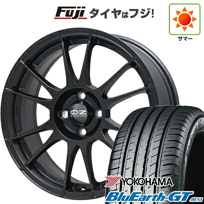 【新品国産車用4穴100】 夏タイヤ ホイール4本セット 195/55R16 ヨコハマ ブルーアース GT AE51 OZ ウルトラレッジェーラ 7J 16インチ(送料無料)