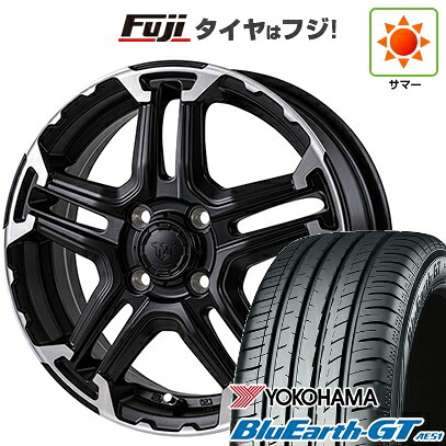【新品国産車用4穴100】 夏タイヤ ホイール4本セット 195/50R16 ヨコハマ ブルーアース GT AE51 モンツァ JPスタイル MJ-T 6J 16インチ(送料無料)|フジコーポレーション