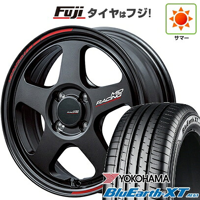 【新品】ライズ/ロッキー（ガソリン） 夏タイヤ ホイール4本セット 195/65R16 ヨコハマ ブルーアース XT AE61 MID WHEELS MID RACING TR50 6J 16インチ(送料無料)