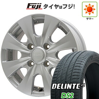 【新品国産車用4穴100】 夏タイヤ ホイール4本セット 175/65R14 デリンテ DS2(限定) エルベ ビズスポ シルバー 5J 14インチ(送料無料)