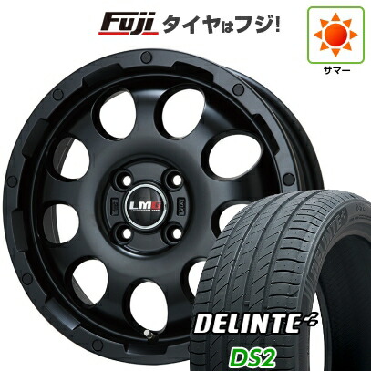 【新品 軽自動車】エブリイワゴン 夏タイヤ ホイール4本セット 165/60R14 デリンテ DS2(限定) レアマイスター LMG CS-9 マットブラック 4.5J 14インチ(送料無料)