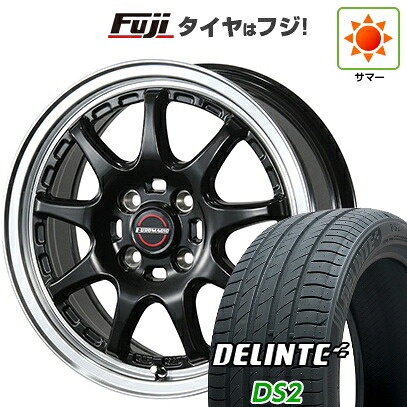 【新品 軽自動車】N-BOX タント スペーシア 夏タイヤ ホイール4本セット 155/65R14 デリンテ DS2(限定) ブレスト ユーロマジック タイプSC-9 4.5J 14インチ(送料無料)｜フジコーポレーション