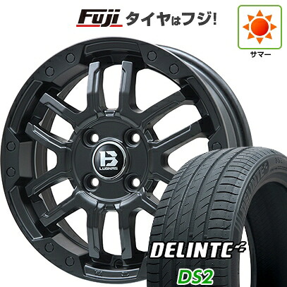 【新品 軽自動車】タフト ソリオ 夏タイヤ ホイール4本セット 165/65R15 デリンテ DS2(限定) ビッグウエイ B-LUGNAS FRD(マットブラック) 4.5J 15インチ(送料無料)｜フジコーポレーション