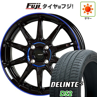 【新品国産車用4穴100】 夏タイヤ ホイール4本セット 185/55R15 デリンテ DS2(限定) ホットスタッフ ジースピード P-05R 5.5J 15インチ(送料無料)|フジコーポレーション