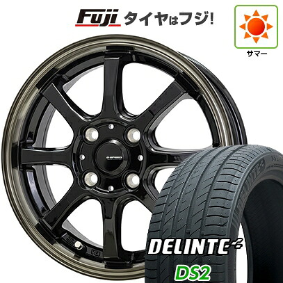 【新品国産車用4穴100】 夏タイヤ ホイール4本セット 185/60R15 デリンテ DS2(限定) ホットスタッフ ジースピード P-08 5.5J 15インチ(送料無料)|フジコーポレーション